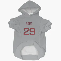 Boston Red Sox Abraham Toro Gray Pet Hoodie for Dog & Cat