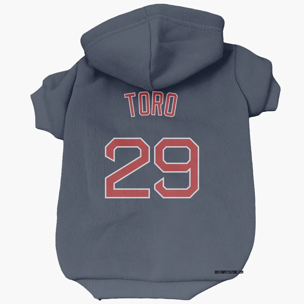 Boston Red Sox Abraham Toro Navy Pet Hoodie for Dog & Cat