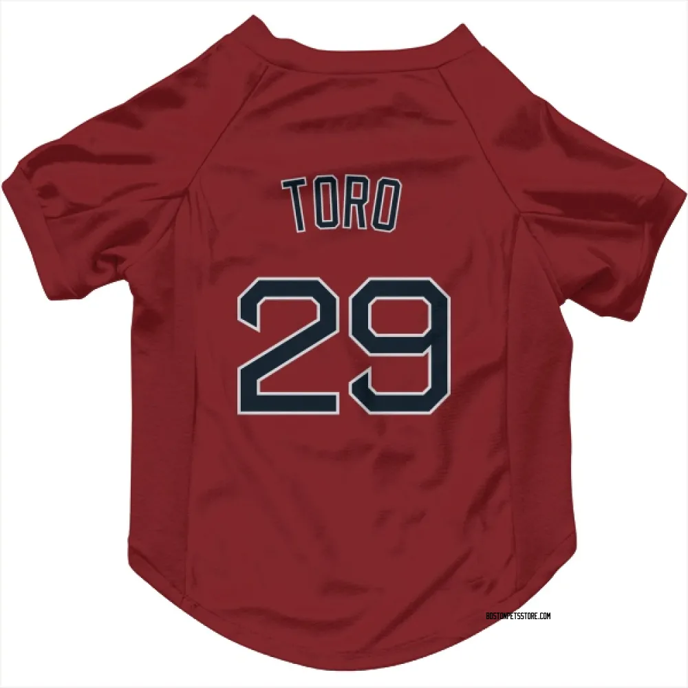 Boston Red Sox Abraham Toro Red Pet Jersey for Dog & Cat