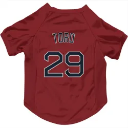 Boston Red Sox Abraham Toro Red Pet Jersey for Dog & Cat