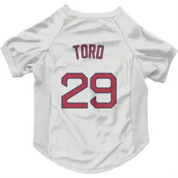 Boston Red Sox Abraham Toro White Pet Jersey for Dog & Cat
