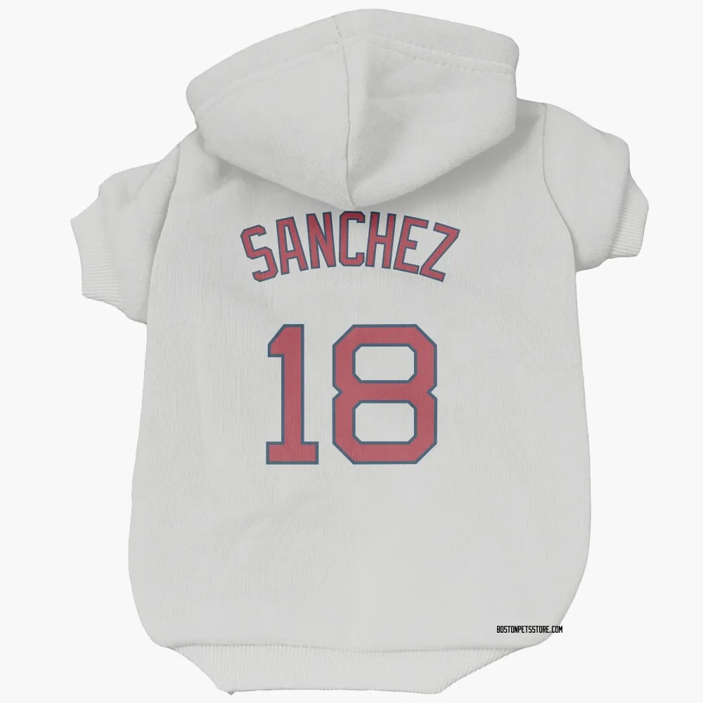 Boston Red Sox Ali Sanchez White Pet Hoodie for Dog & Cat