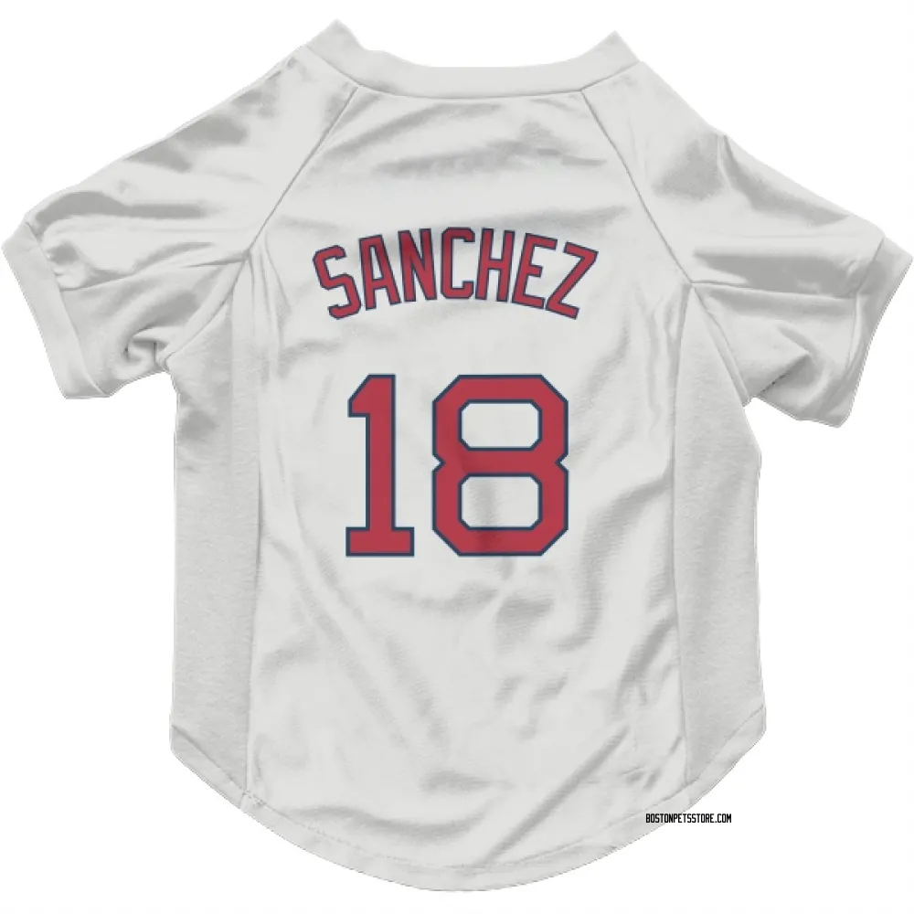 Boston Red Sox Ali Sanchez White Pet Jersey for Dog & Cat