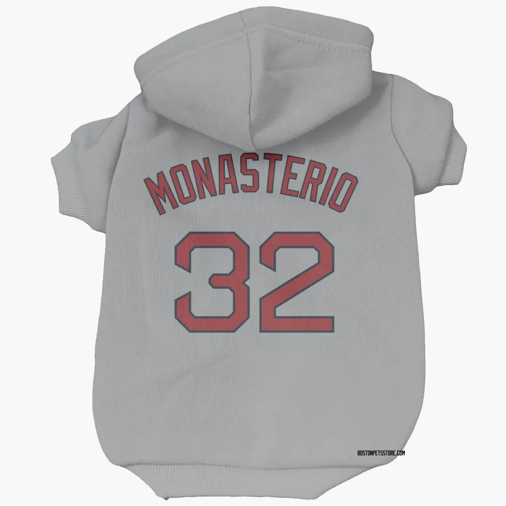 Boston Red Sox Andruw Monasterio Gray Pet Hoodie for Dog & Cat