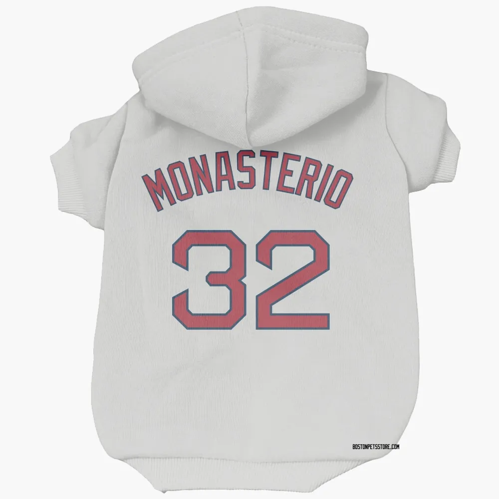Boston Red Sox Andruw Monasterio White Pet Hoodie for Dog & Cat