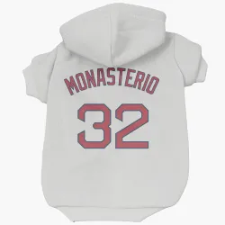 Boston Red Sox Andruw Monasterio White Pet Hoodie for Dog & Cat