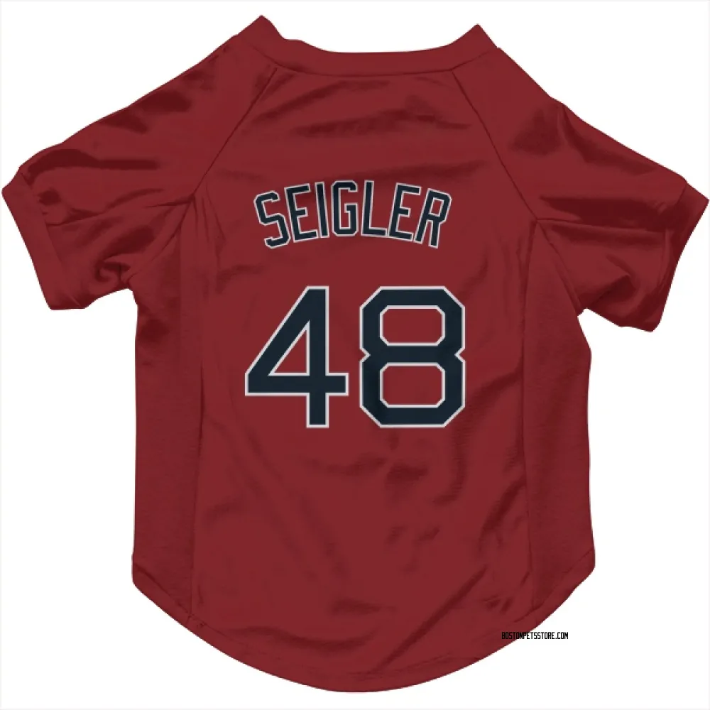 Boston Red Sox Anthony Seigler Red Pet Jersey for Dog & Cat