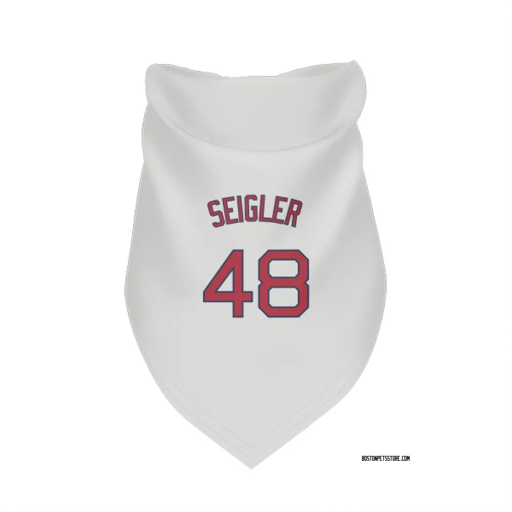 Boston Red Sox Anthony Seigler White Pet Bandana for Dog & Cat