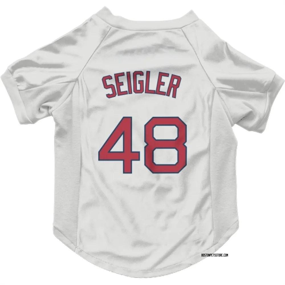 Boston Red Sox Anthony Seigler White Pet Jersey for Dog & Cat