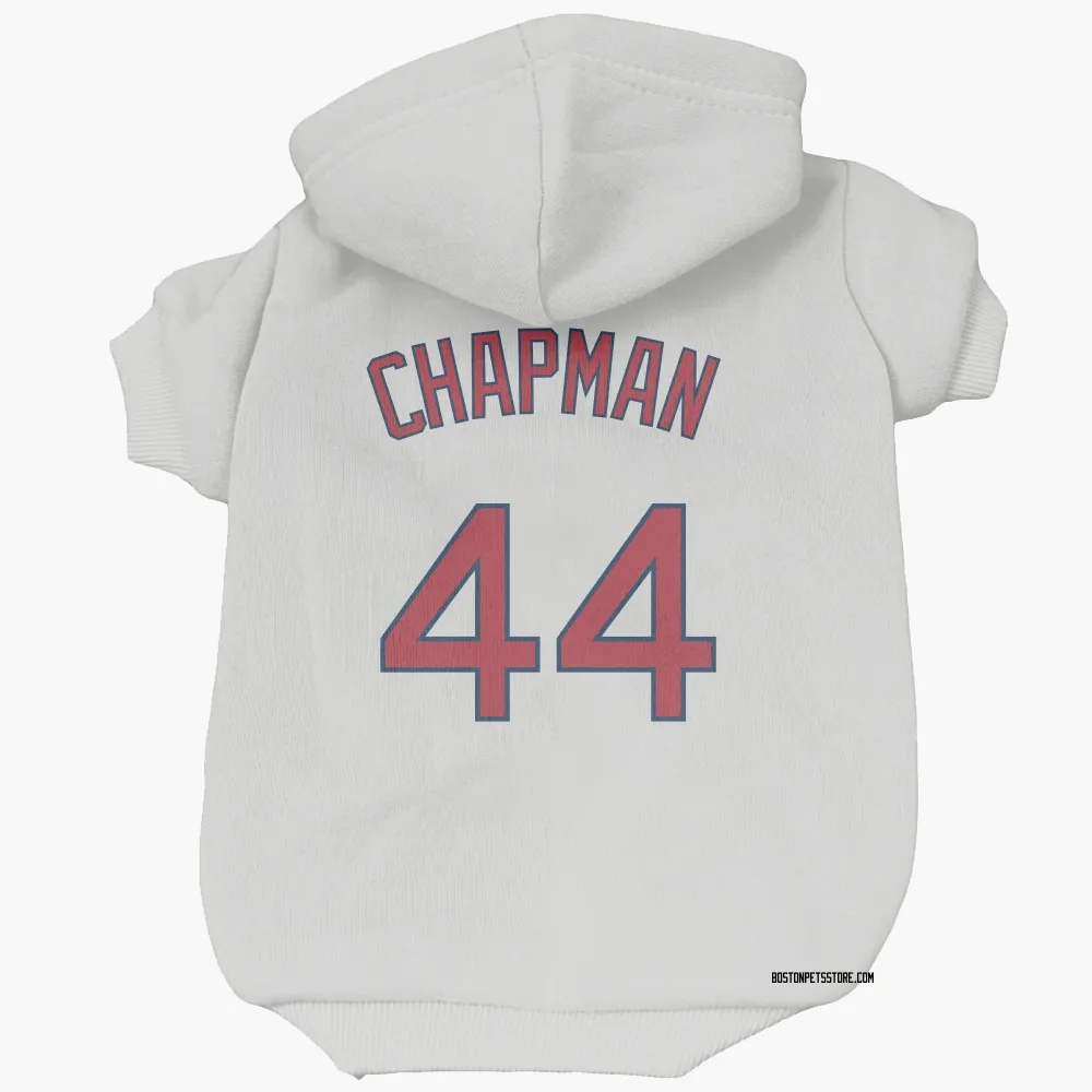 Boston Red Sox Aroldis Chapman White Pet Hoodie for Dog & Cat