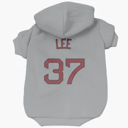 Boston Red Sox Bill Lee Gray Pet Hoodie for Dog & Cat