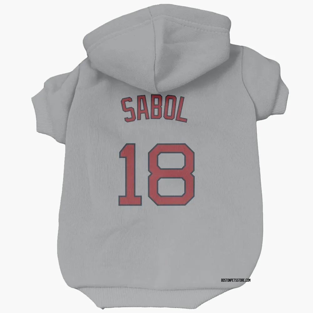 Boston Red Sox Blake Sabol Gray Pet Hoodie for Dog & Cat