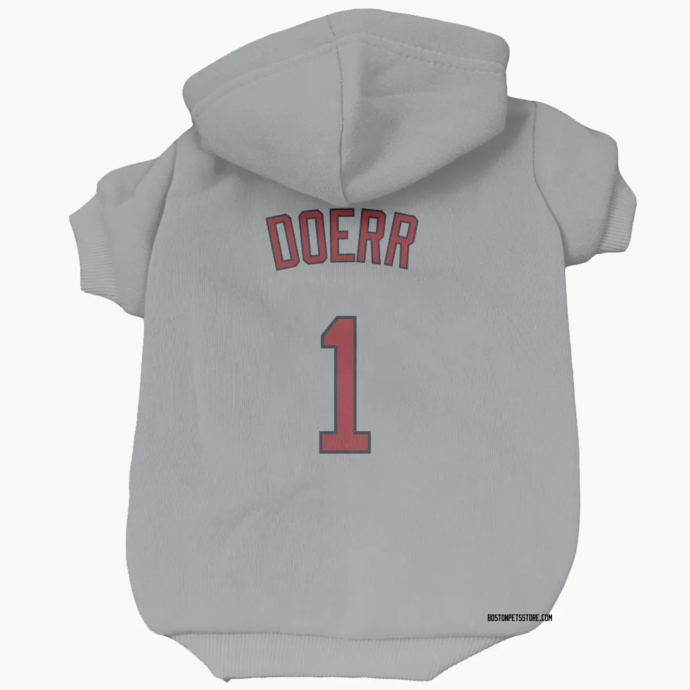 Boston Red Sox Bobby Doerr Gray Pet Hoodie for Dog & Cat
