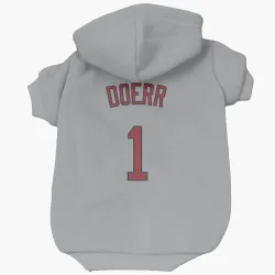 Boston Red Sox Bobby Doerr Gray Pet Hoodie for Dog & Cat