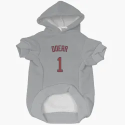 Boston Red Sox Bobby Doerr Gray Pet Hoodie for Dog & Cat