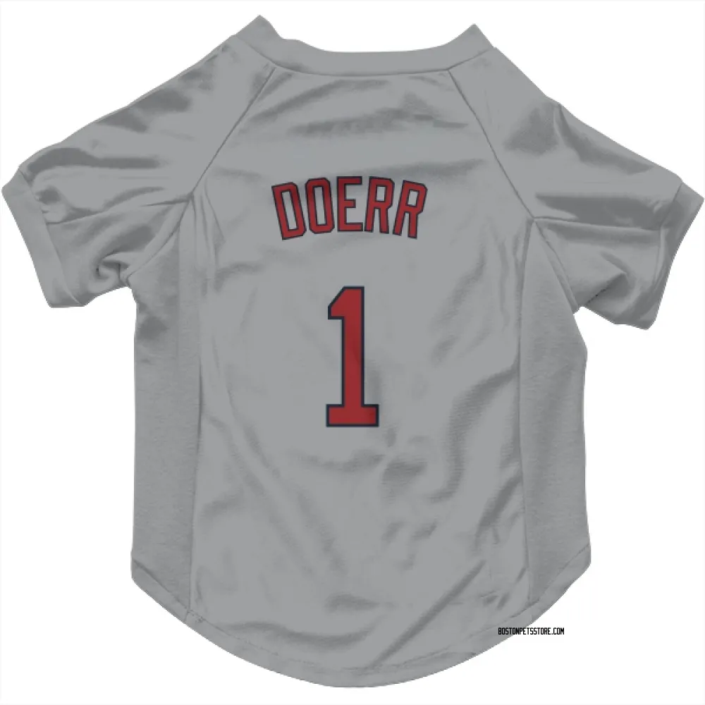 Boston Red Sox Bobby Doerr Gray Pet Jersey for Dog & Cat