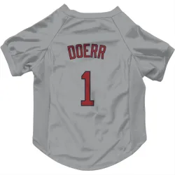 Boston Red Sox Bobby Doerr Gray Pet Jersey for Dog & Cat