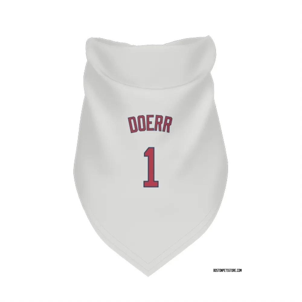 Boston Red Sox Bobby Doerr White Pet Bandana for Dog & Cat