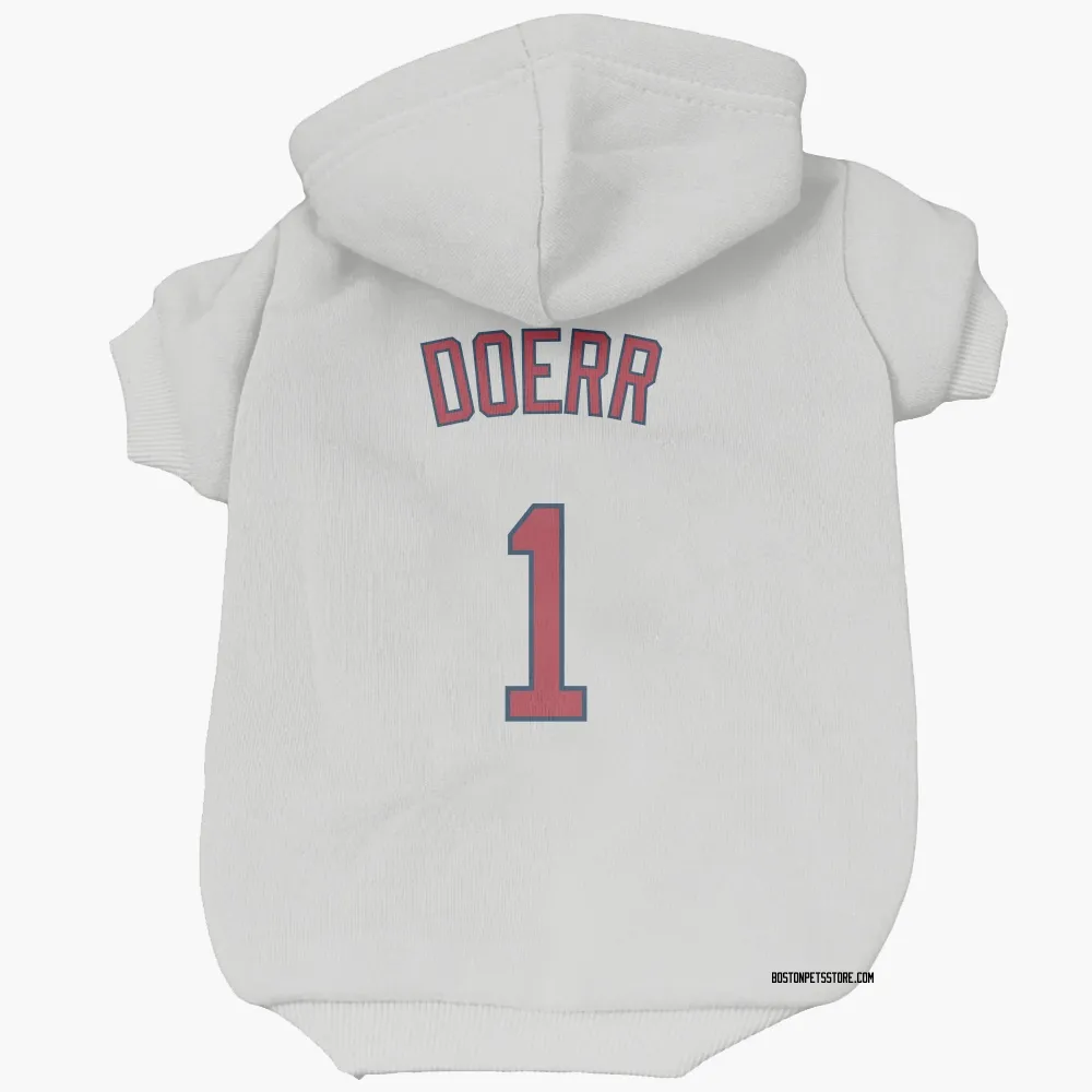 Boston Red Sox Bobby Doerr White Pet Hoodie for Dog & Cat