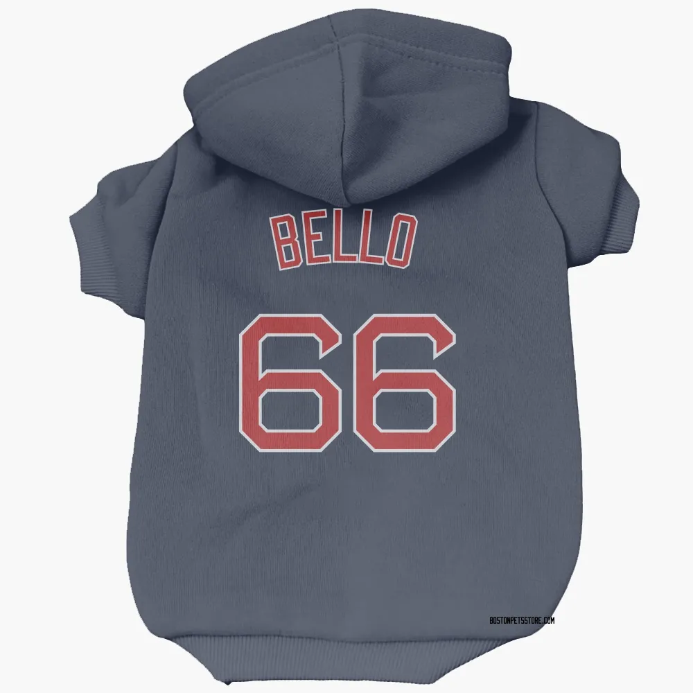 Boston Red Sox Brayan Bello Navy Pet Hoodie for Dog & Cat