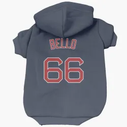 Boston Red Sox Brayan Bello Navy Pet Hoodie for Dog & Cat