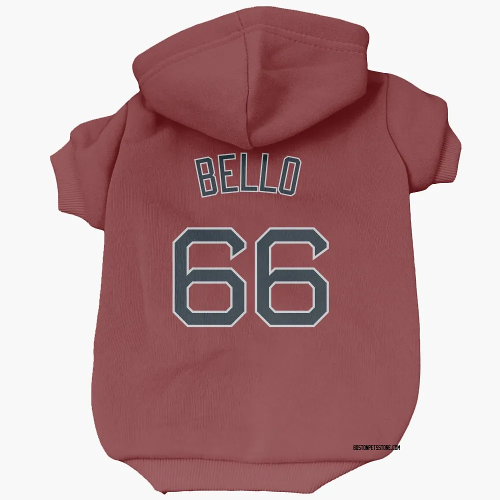 Boston Red Sox Brayan Bello Red Pet Hoodie for Dog & Cat