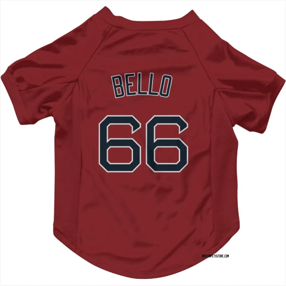 Boston Red Sox Brayan Bello Red Pet Jersey for Dog & Cat