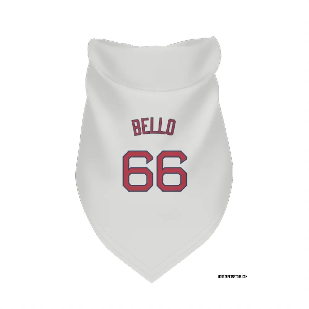 Boston Red Sox Brayan Bello White Pet Bandana for Dog & Cat