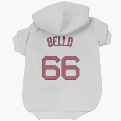 Boston Red Sox Brayan Bello White Pet Hoodie for Dog & Cat