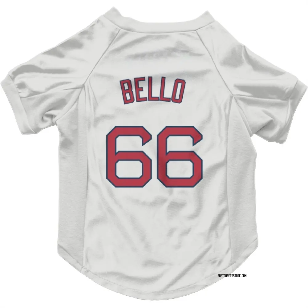 Boston Red Sox Brayan Bello White Pet Jersey for Dog & Cat