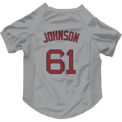 Boston Red Sox Brian Johnson Gray Pet Jersey for Dog & Cat