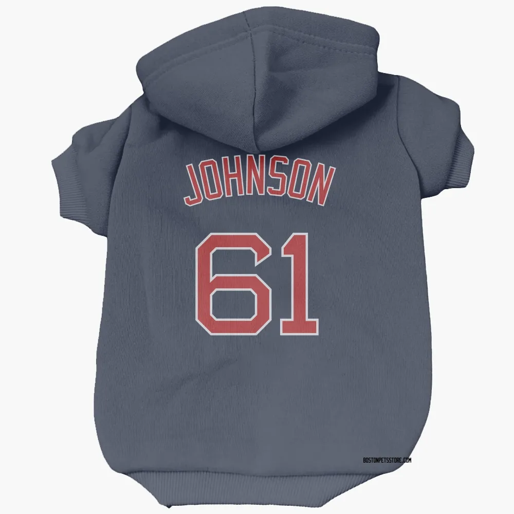 Boston Red Sox Brian Johnson Navy Pet Hoodie for Dog & Cat