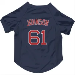 Boston Red Sox Brian Johnson Navy Pet Jersey for Dog & Cat