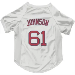 Boston Red Sox Brian Johnson White Pet Jersey for Dog & Cat