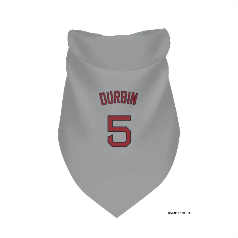 Boston Red Sox Caleb Durbin Gray Pet Bandana for Dog & Cat