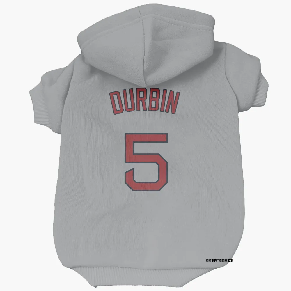 Boston Red Sox Caleb Durbin Gray Pet Hoodie for Dog & Cat