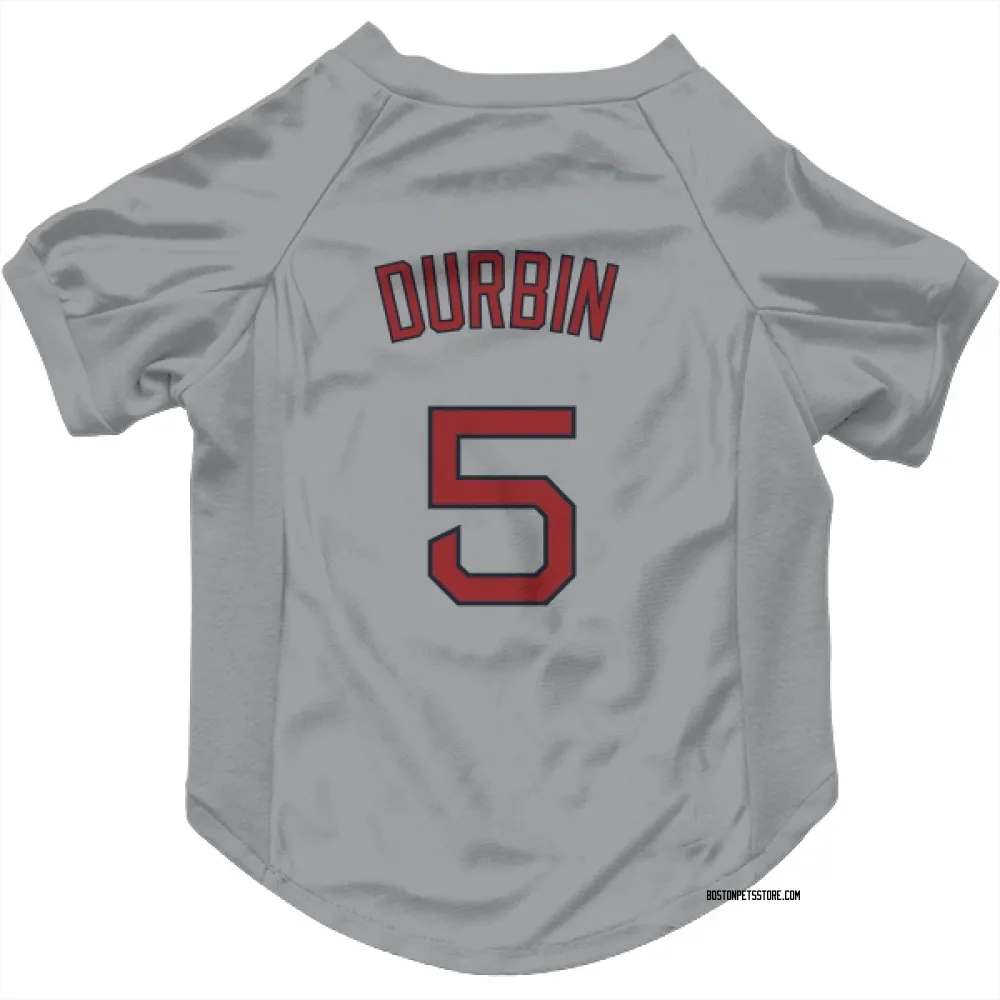Boston Red Sox Caleb Durbin Gray Pet Jersey for Dog & Cat
