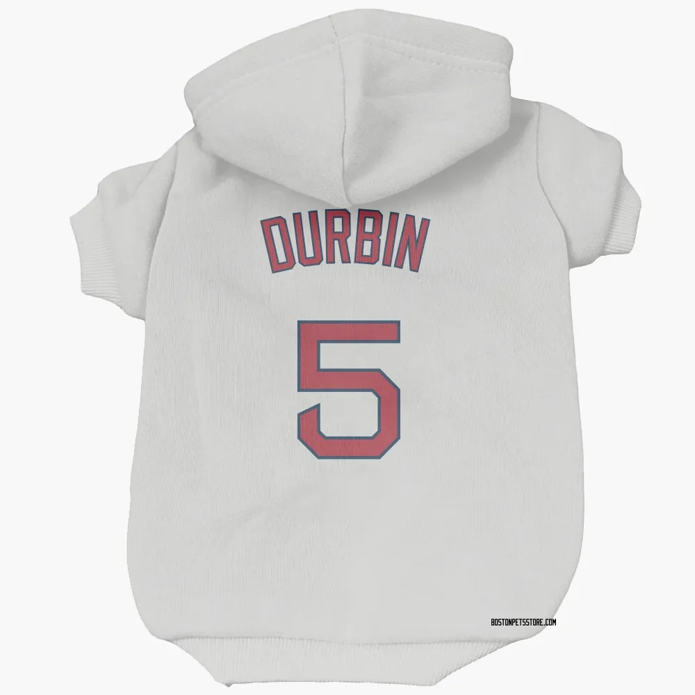Boston Red Sox Caleb Durbin White Pet Hoodie for Dog & Cat