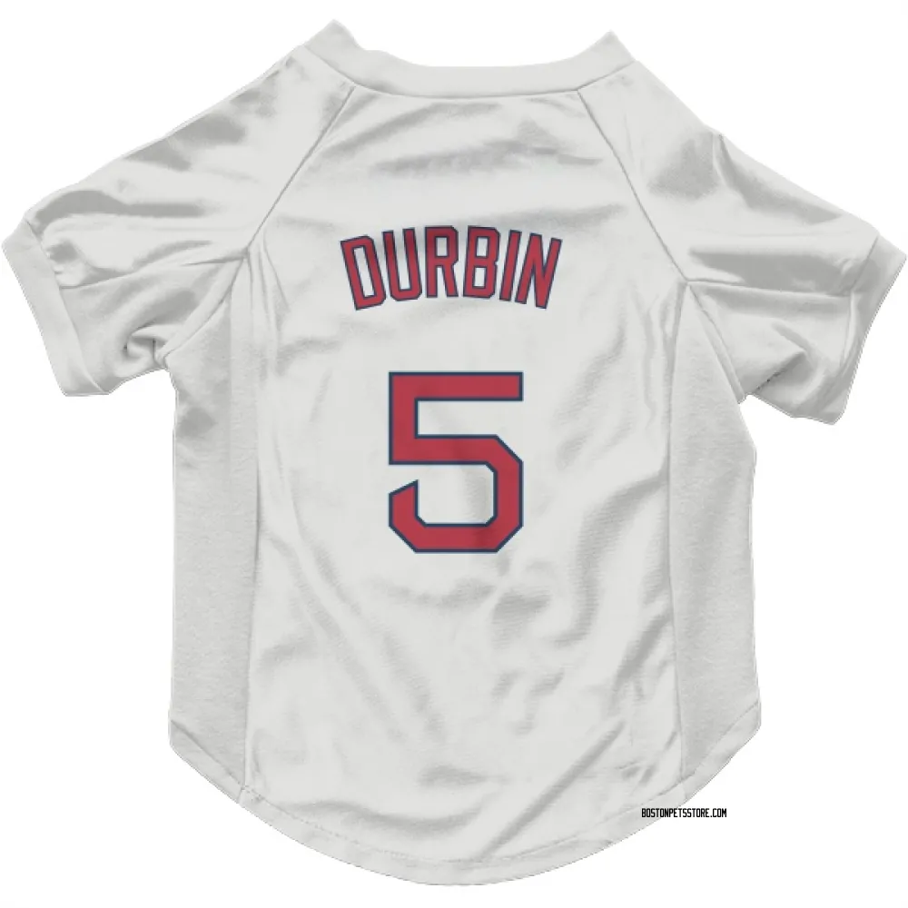 Boston Red Sox Caleb Durbin White Pet Jersey for Dog & Cat
