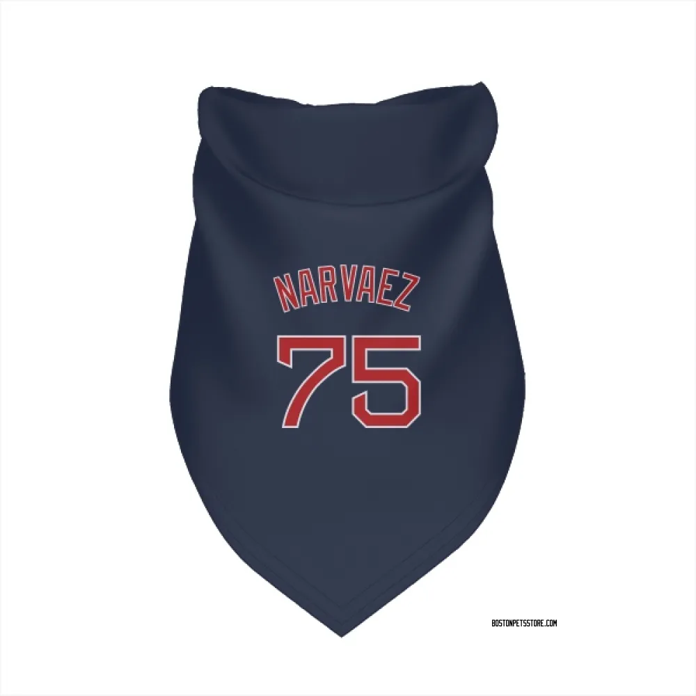 Boston Red Sox Carlos Narvaez Navy Pet Bandana for Dog & Cat