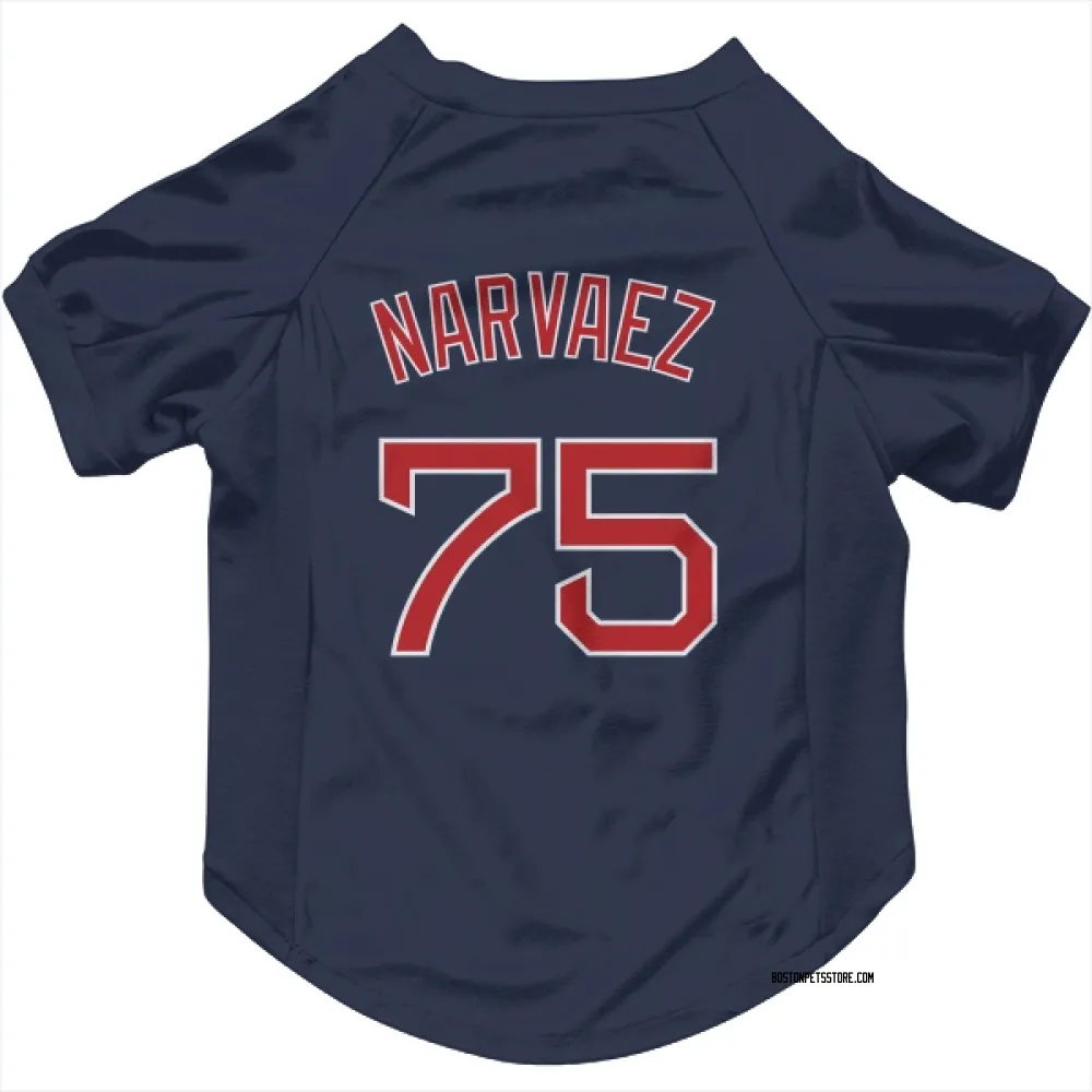 Boston Red Sox Carlos Narvaez Navy Pet Jersey for Dog & Cat