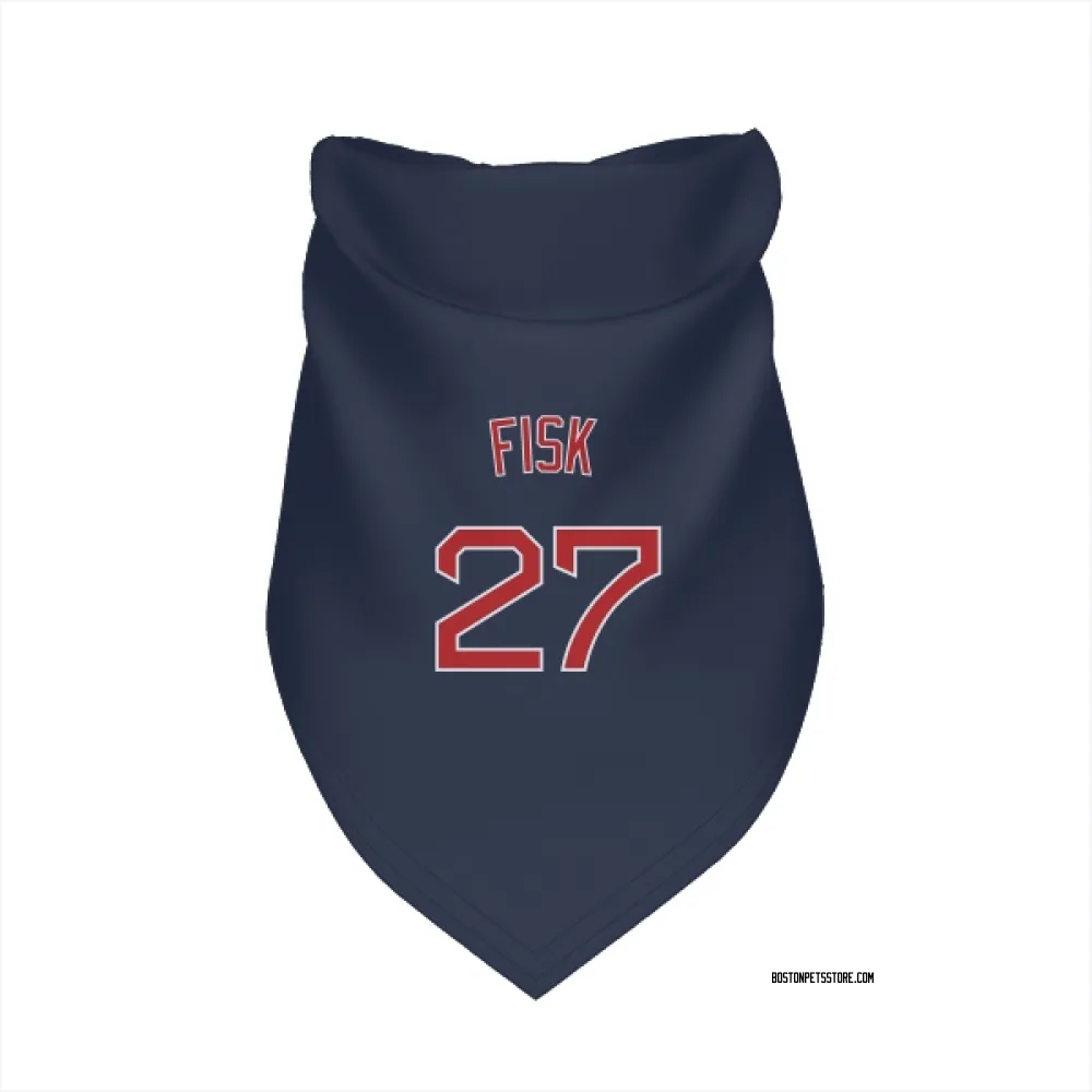Boston Red Sox Carlton Fisk Navy Pet Bandana for Dog & Cat