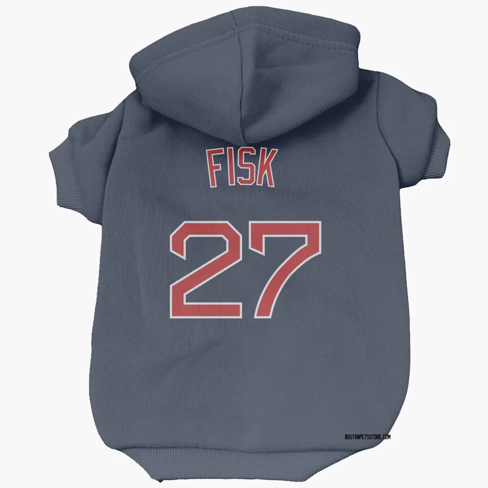 Boston Red Sox Carlton Fisk Navy Pet Hoodie for Dog & Cat