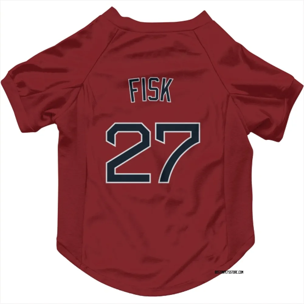 Boston Red Sox Carlton Fisk Red Pet Jersey for Dog & Cat