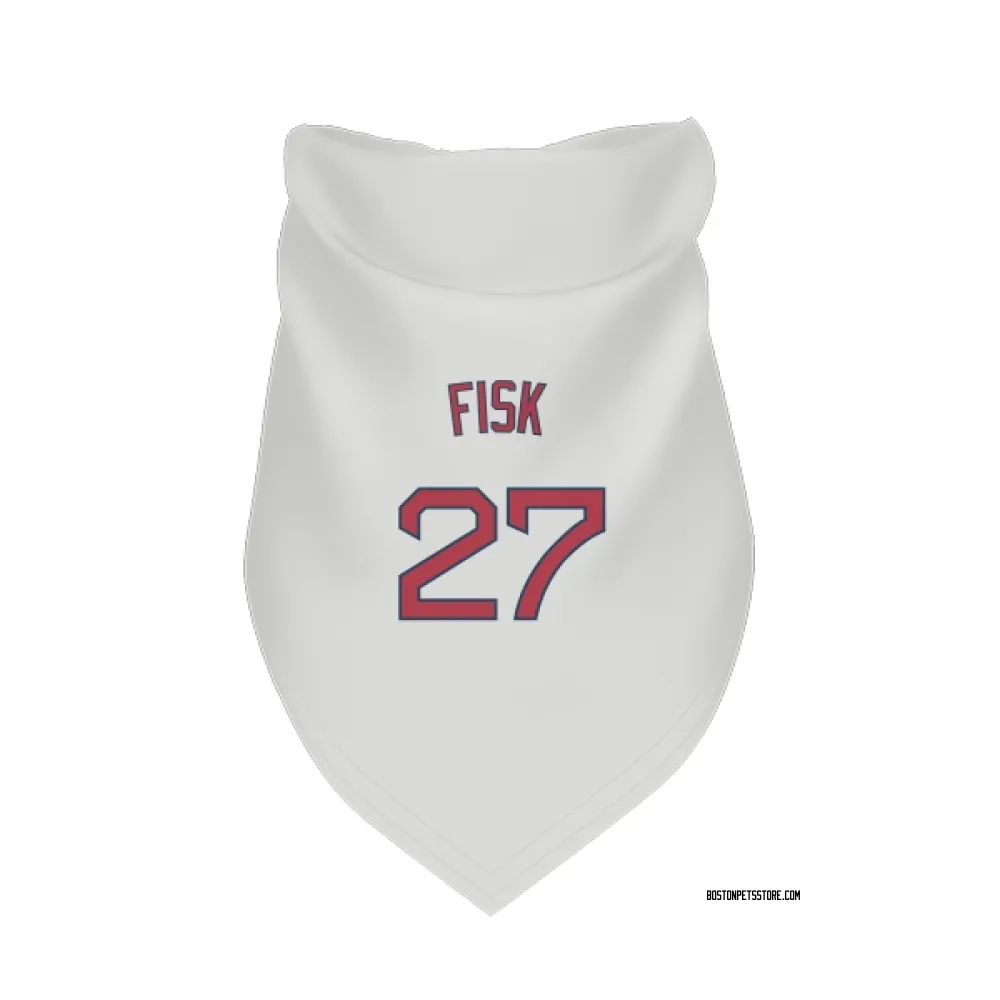 Boston Red Sox Carlton Fisk White Pet Bandana for Dog & Cat
