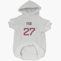 Boston Red Sox Carlton Fisk White Pet Hoodie for Dog & Cat