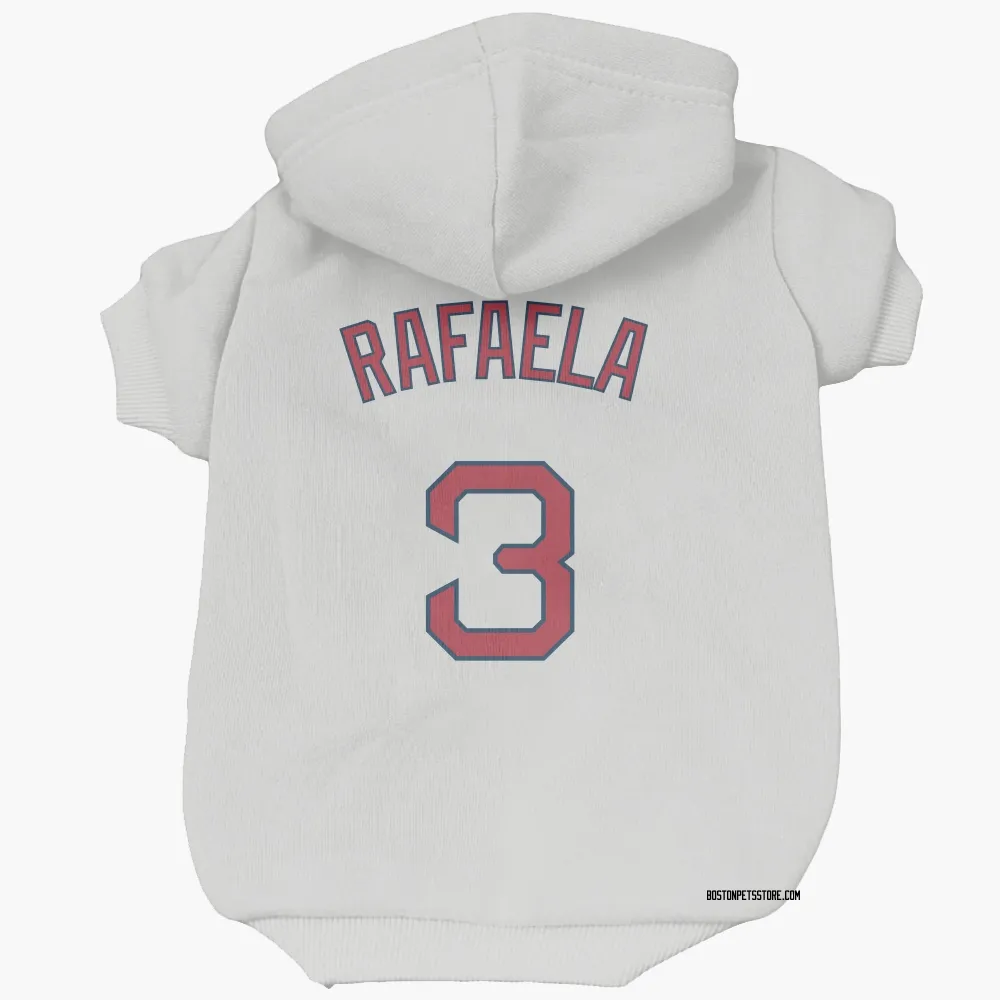 Boston Red Sox Ceddanne Rafaela White Pet Hoodie for Dog & Cat