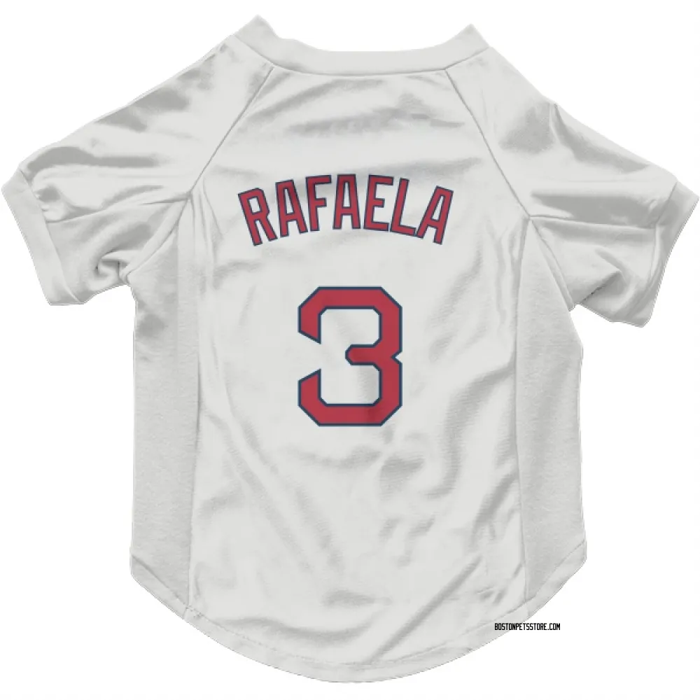 Boston Red Sox Ceddanne Rafaela White Pet Jersey for Dog & Cat