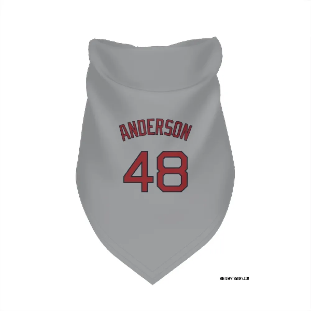 Boston Red Sox Chase Anderson Gray Pet Bandana for Dog & Cat