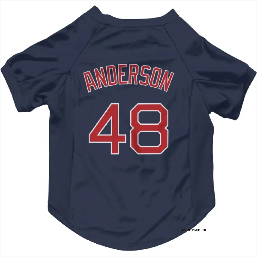 Boston Red Sox Chase Anderson Navy Pet Jersey for Dog & Cat